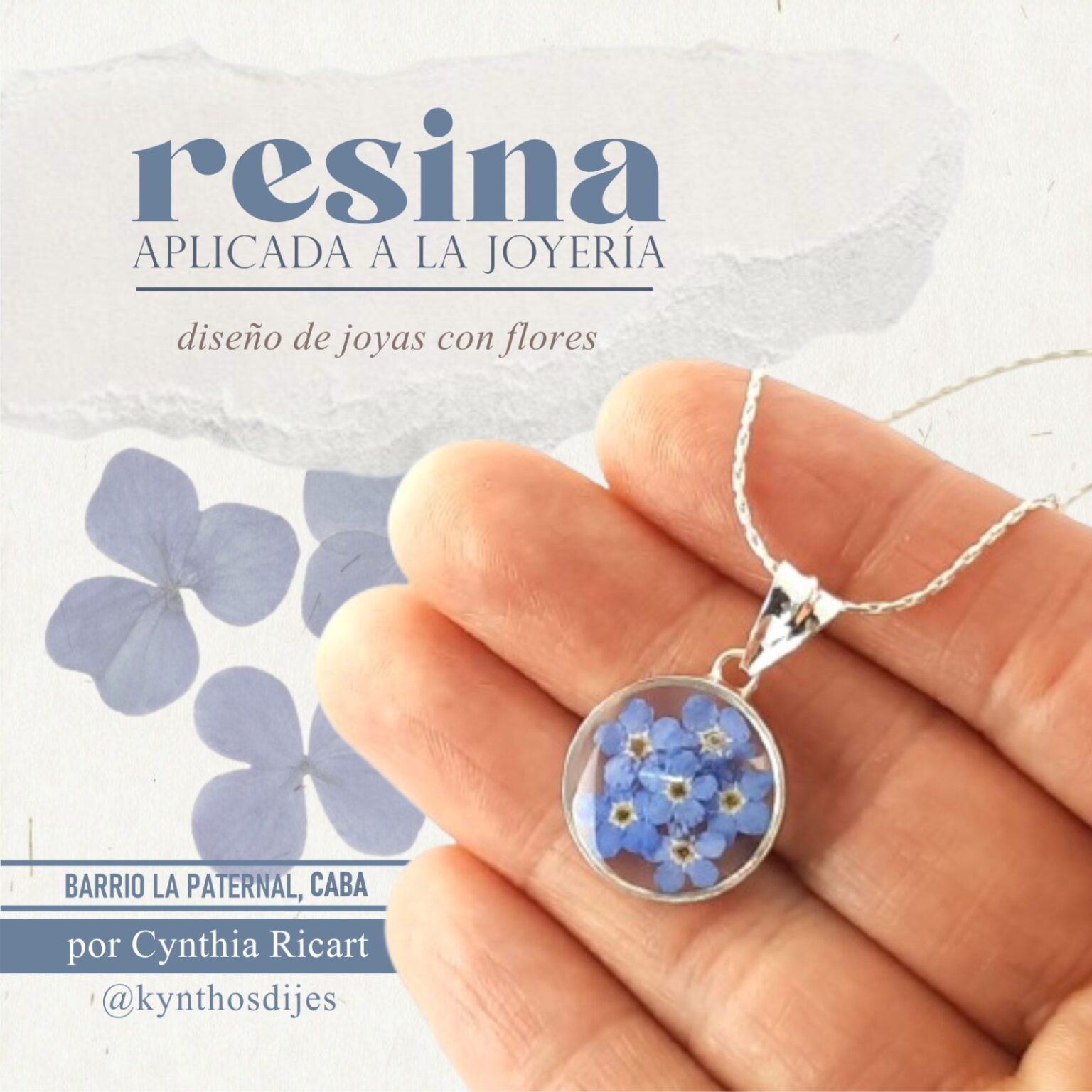 curso presencial joyería con flores