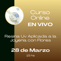 Curso Online en vivo - Resina uv y Flores Naturales