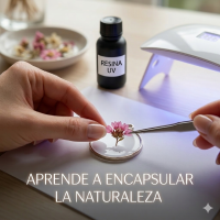 Curso Online en vivo - Resina uv y Flores Naturales